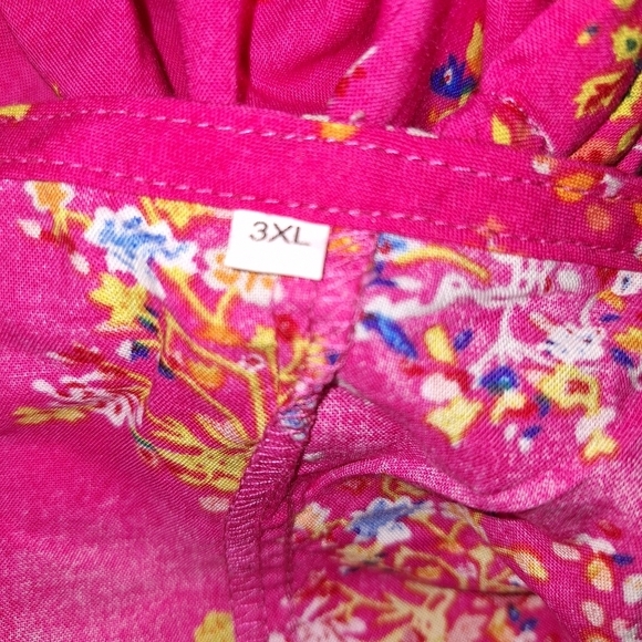 Floral Pink Sleeveless Jumpsuit - Picture 7 of 7